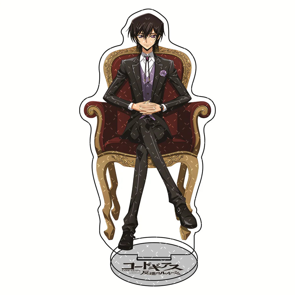 Code Geass: Lelouch of the Rebellion Acrylic Stand 15cm - Assorted Lelouch & Suzaku Stylish Outfits Anime Collectible Desktop