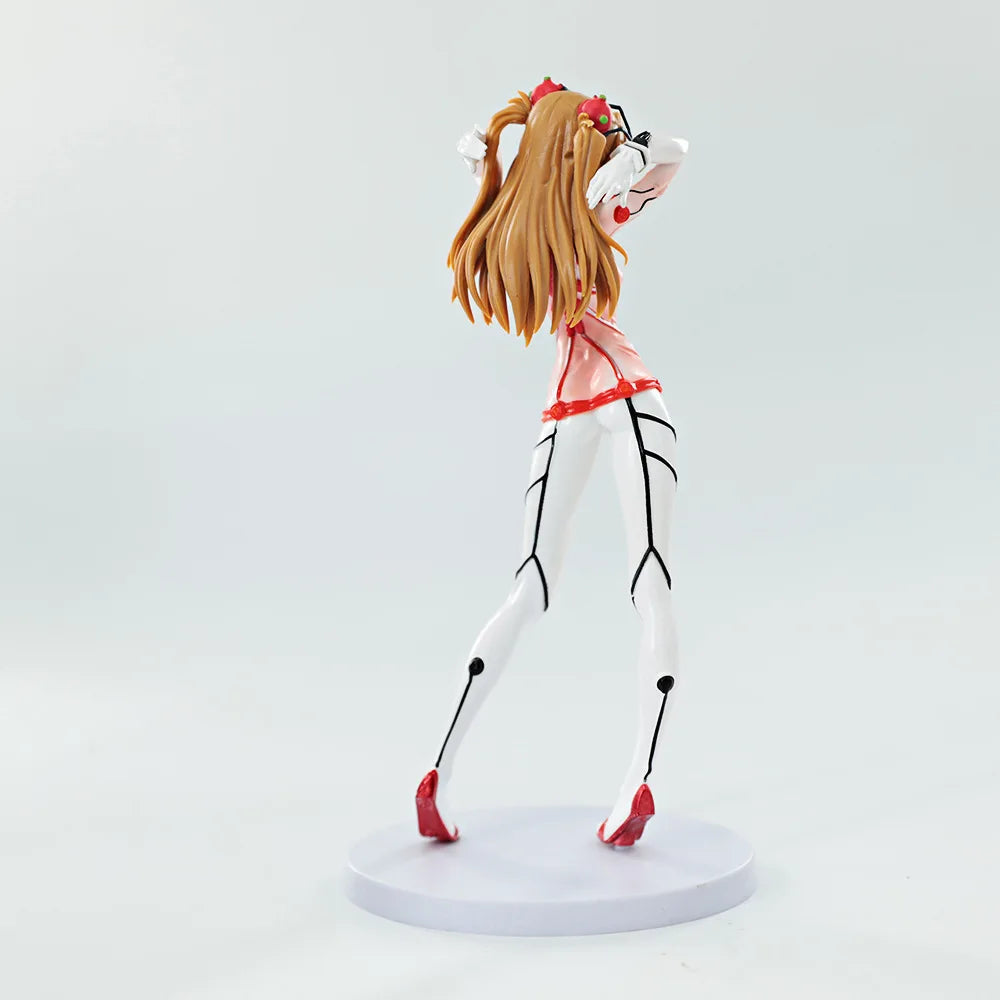 22CM Anime Evangelion Asuka Langley Soryu Figure-rise LABO 1/7 Test Suit Ver Model Toy Doll Gift Aciton Figure