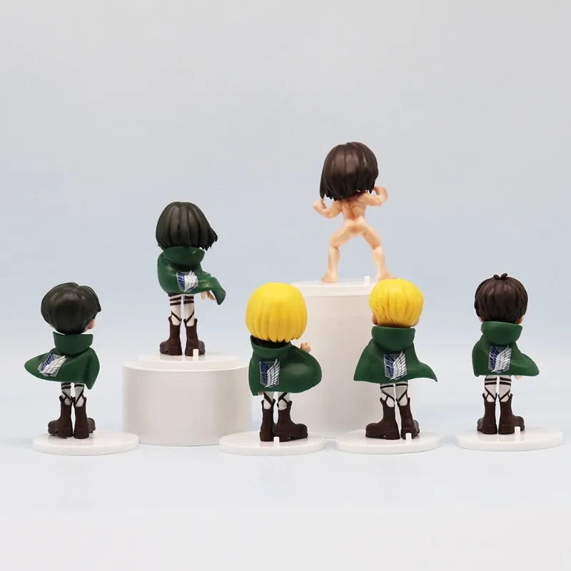 Attack on Titan Eren Yeager Mikasa Ackerman anime character figure personality handsome decorative ornament model boy gift
