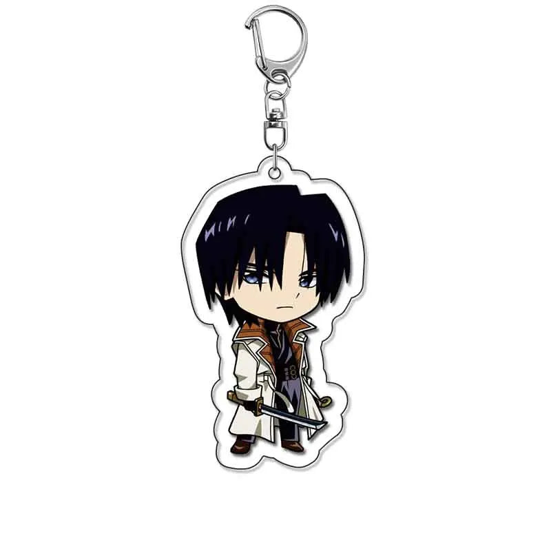 Rurouni Kenshin Acrylic Keychain Jewelry Campus Related Products Cultural Creativity Friends Gift Bag Charms Llavero Collection