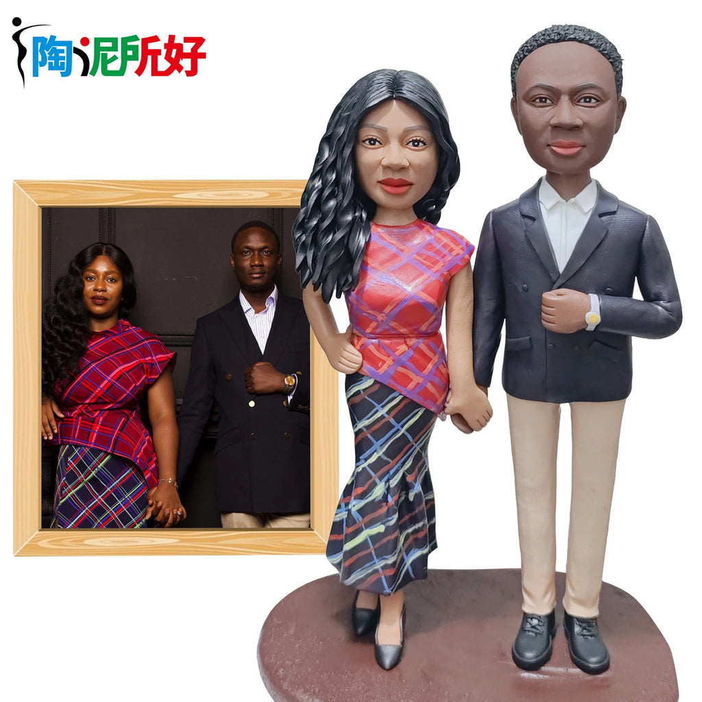 Custom Bobblehead Figure – Full Body Personalized Doll from Your Photo | Unique Family & Anniversary Gift