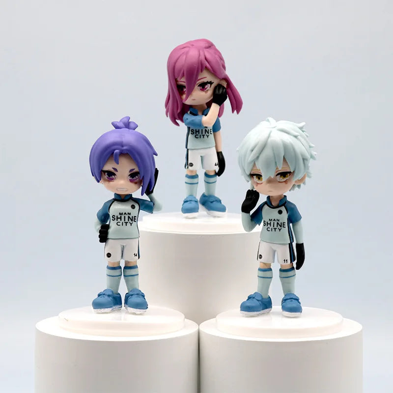 6pcs/set BLUE LOCK Action Figure Toys 9cm Anime Sagi Yoichi Chigiri Hyoma Nagi Seishiro Figures Collection Model Figurine