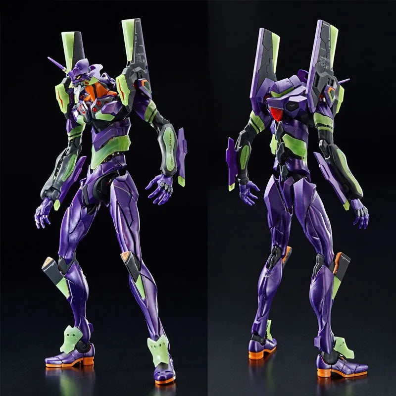 Bandai Genuine RG EVANGELION UNIT-00/01/02/03/04/06/08a WEAPO SET Anime Action Figure Collectible Assembly Model Toys Children