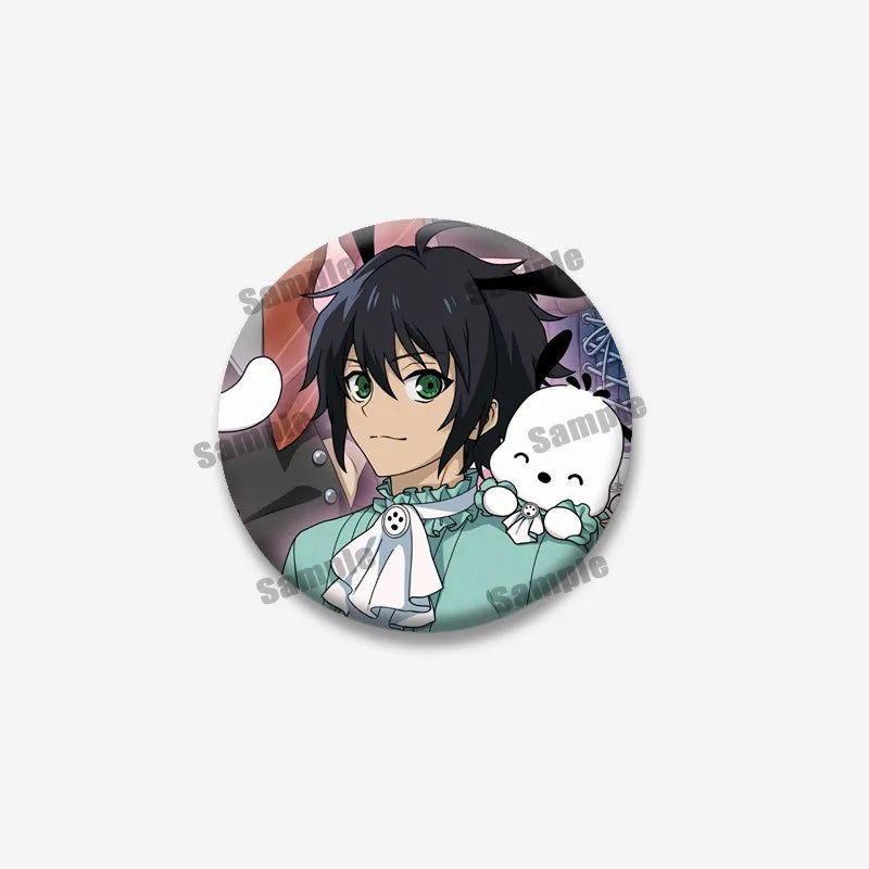 Anime Seraph of The End Characters Lapel Pins Custom Cute Brooch Cartoon Cosplay Badges Backpack Hat Accessories Kids Toys Gifts