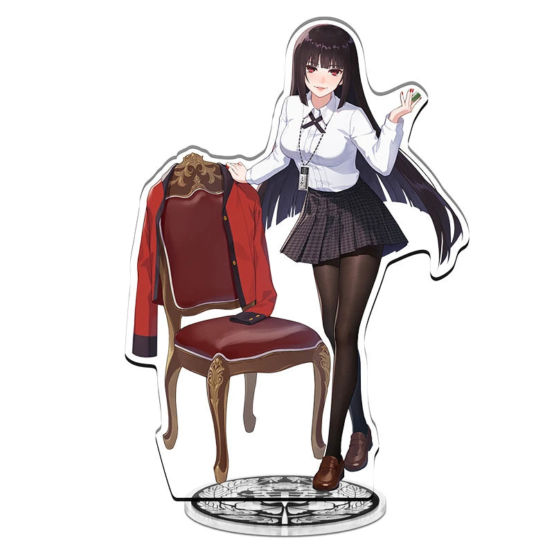 Anime Kakegurui Acrylic Stand figure Mary Saotome/Yumeko Jabami/Manga Inoshishi Stand Plate Cosplay Prop Decor Cartoons Gifts