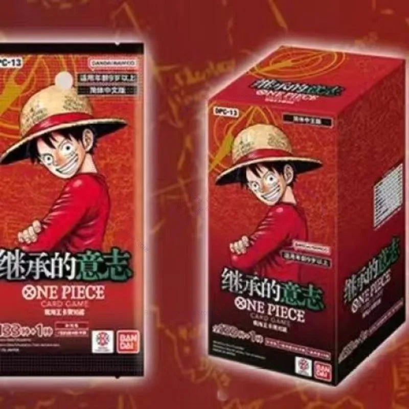 In Stock Bandai Original One Piece Anime Card OPCG OP01-OP13 EB02 EB03 Full Set Box Anime Manga TCG Cards for Collectors Gifts