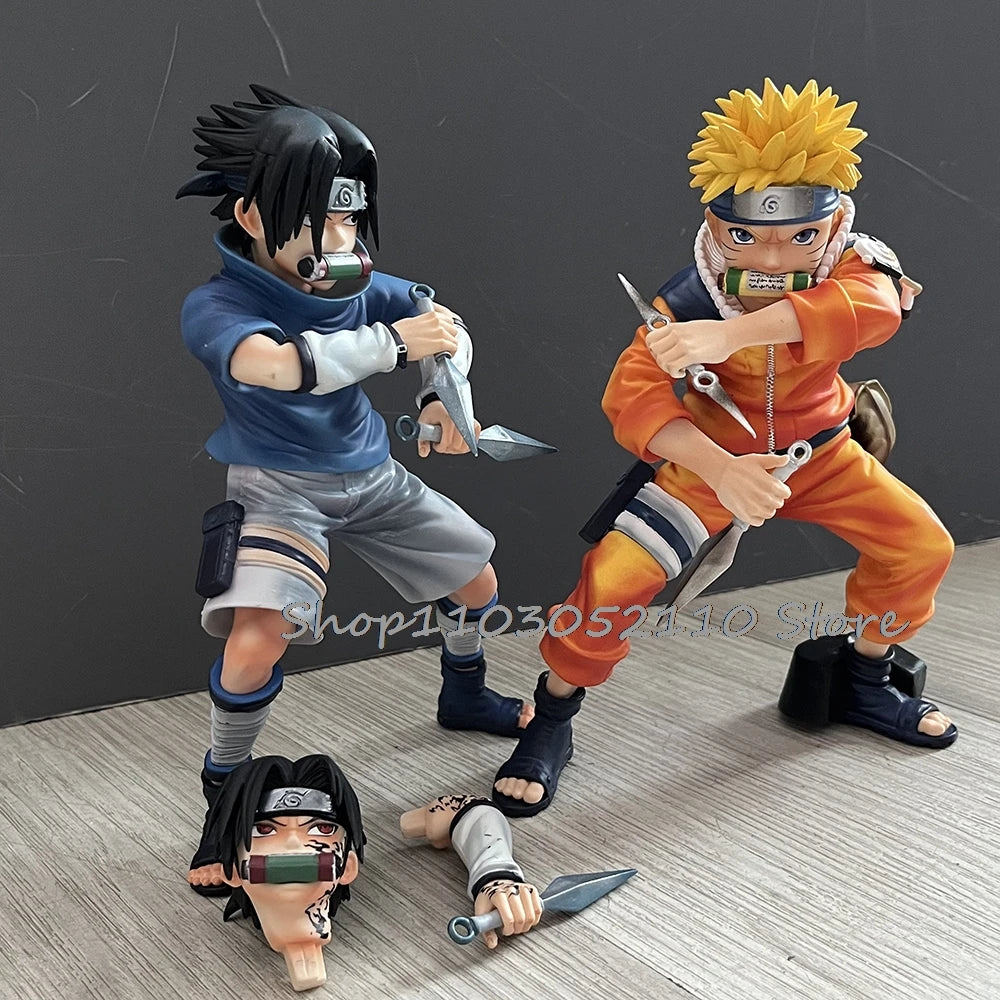 Naruto Uchiha Sasuke Uzumaki Figure Anime Naruto Zhenyi Handmade Figure Model Collection Toy Doll Birthday Gifts