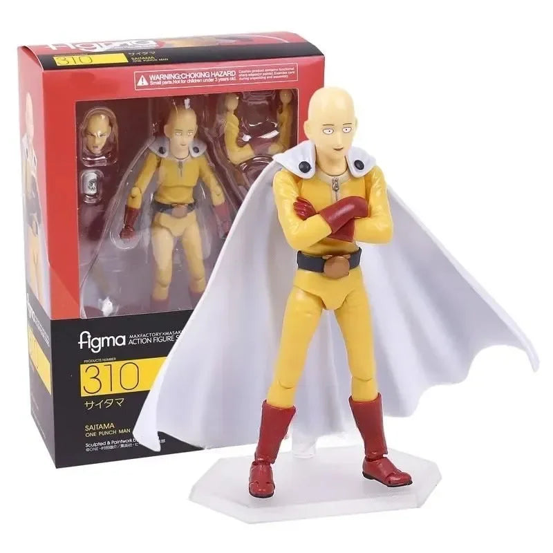 Anime Saitama One Punch Man Figma 310 PVC Action Figure Collectible Model Toys