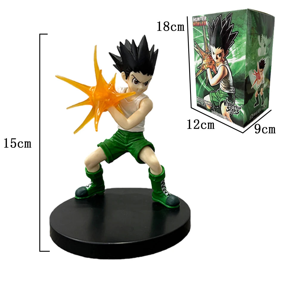 Hunter x Hunter Anime Figure Gon Freecss  Alluka Zoldyck Action Figure Chrollo Lucilfer/Kurapika PVC Collect Model Figure Displa
