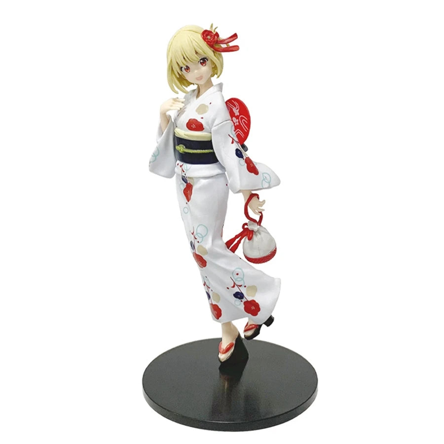 20cm Lycoris Recoil Anime Figure Bathrobe Nishikigi Chisato Action Figure Kawaii Inoue Takina Figurine PVC Collection Model Toys