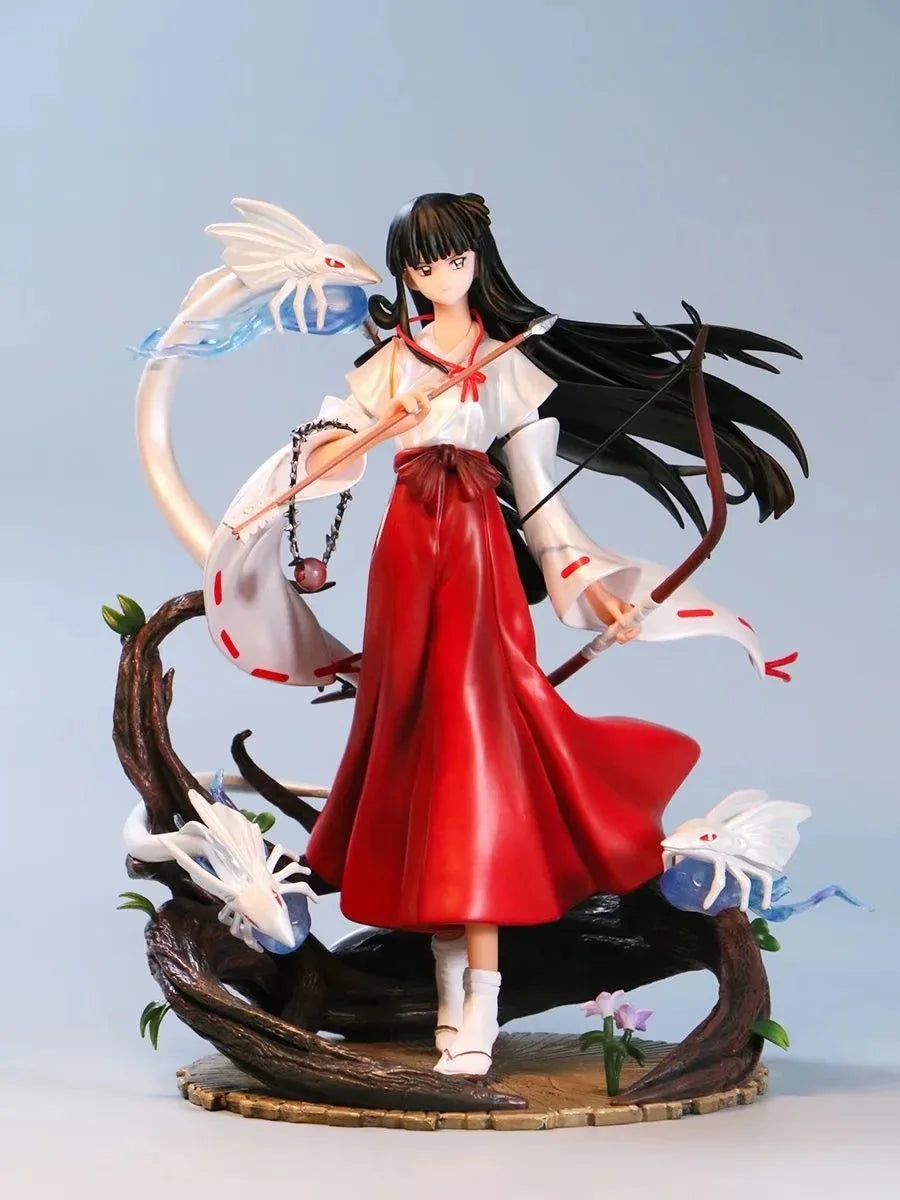 Inuyasha Kikyo Phoenix Ver. Anime Action Figure - Collectible Standing Pose Scene Desktop Decoration Gift for Anime Fans