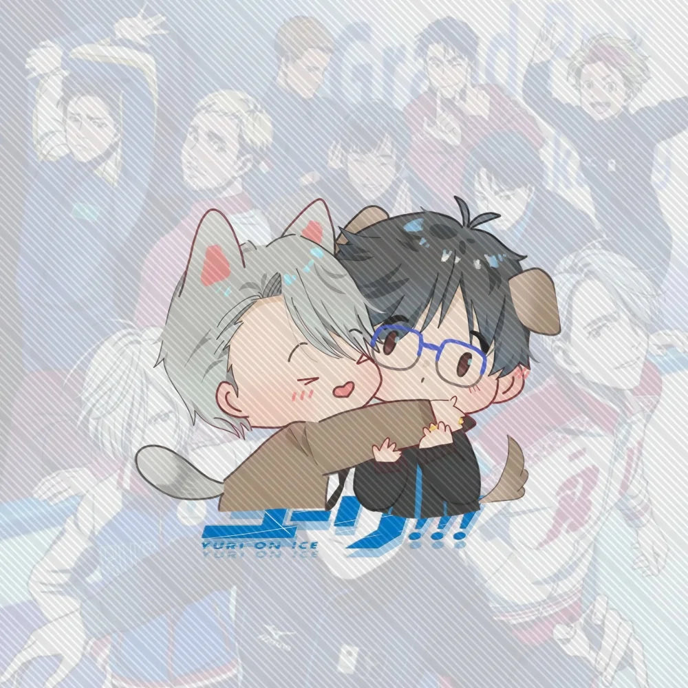 15CM Anime Yuri on Ice cute Acrylic Stand Model Cosplay Charm Characters Ornament Accessories Goods Collection Christmas Gifts