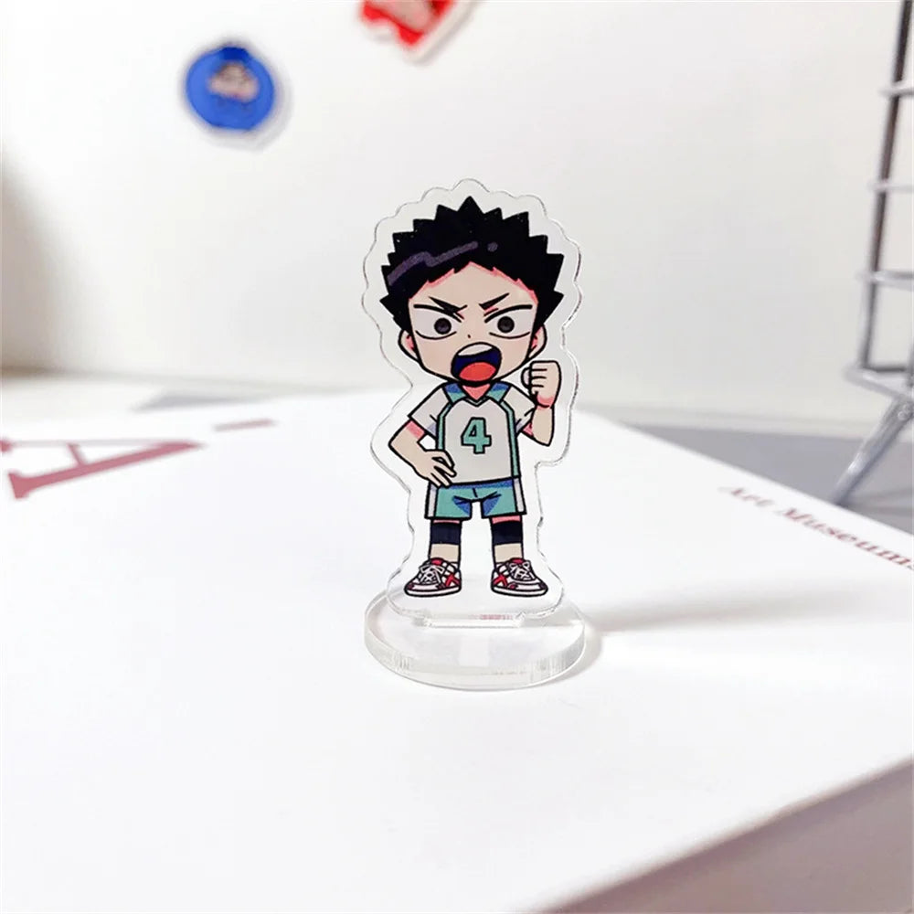 Haikyuu Anime Peripheral Shoyo Hinata Tobio Kageyama Figures Men Women Cartoon Vertical Tabletop Decoration Collectible Gift