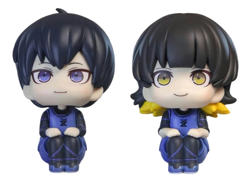 BLUE LOCK Action Figures Isagi Yoichi Bachira Meguru Anime Figure Q Version Figurine Collectible Model Children Toys Doll Gifts