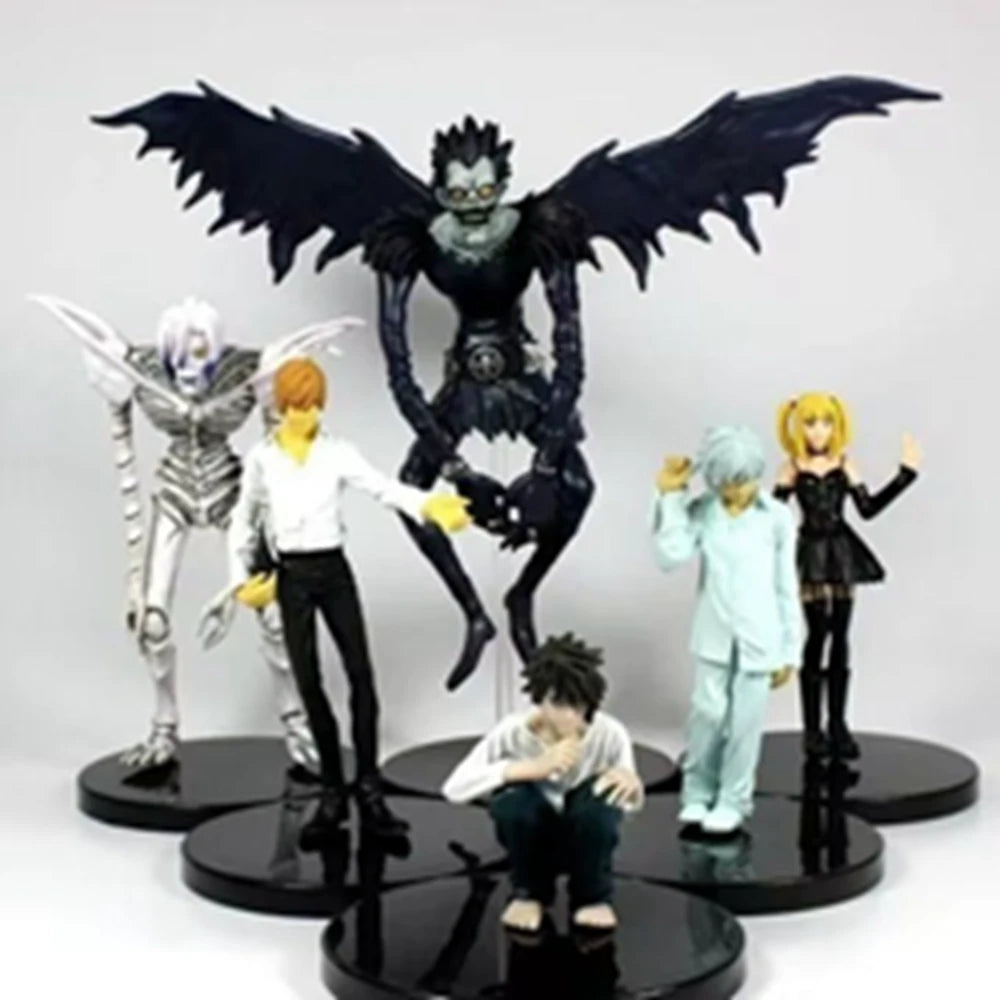 9CM Anime Figure DEATH NOTE Yagami Light Ryuk MisaMisa PVC Standing Model Pose Static Doll Gift Ornaments Sculpture Q version