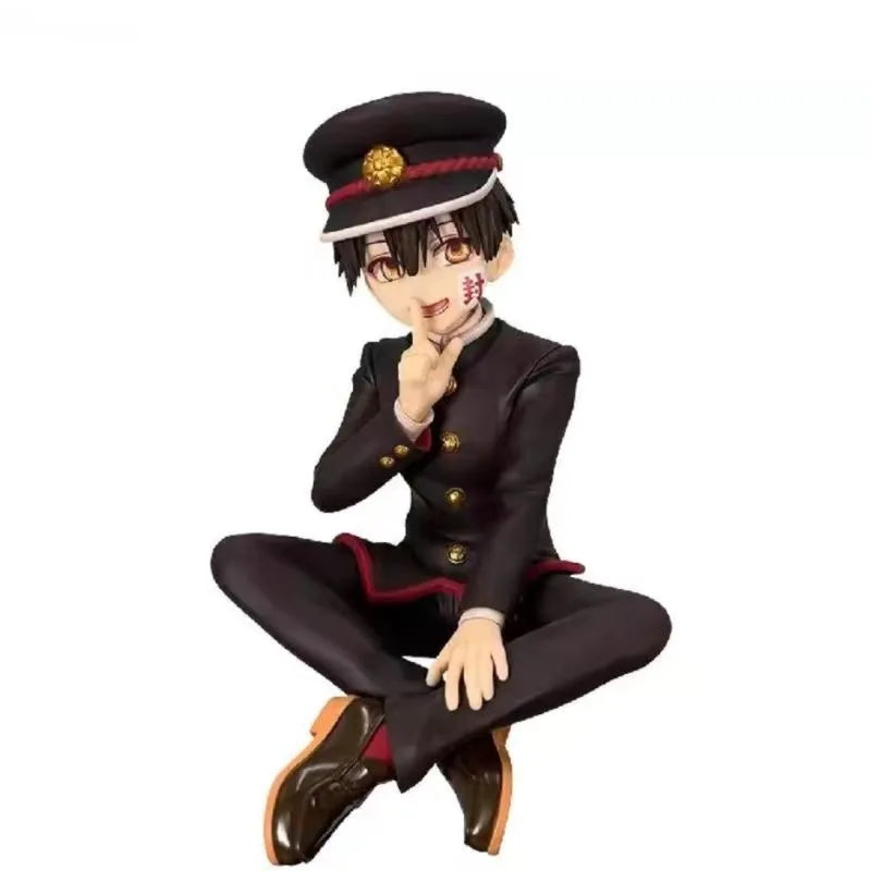 Anime Toilet-Bound Hanako-Kun Anime Figure Hanako Sitting Posture Action Doll Model Statue Decoration Boy Toy Festival Gift