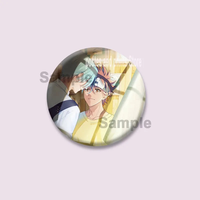 Cartoon Figure Miya Chinen Reki Kyan Button Pins Anime SK8 The Infinity Round Brooch Bag Clothes Accessories Jewelry Badge Gifts