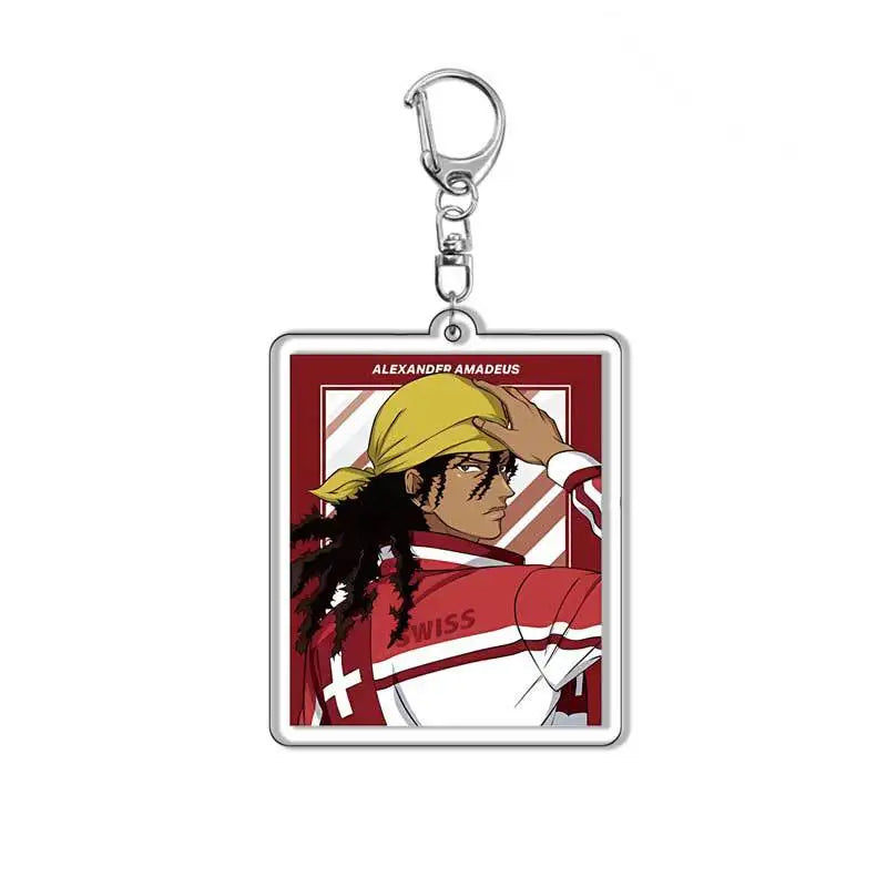 NEW THE PRINCE OF TENNIS Acrylic Keychain Lovely Baby Bag Charms Pendant Friends Gift Fans Fun Key Chain Cute Souvenir Creative