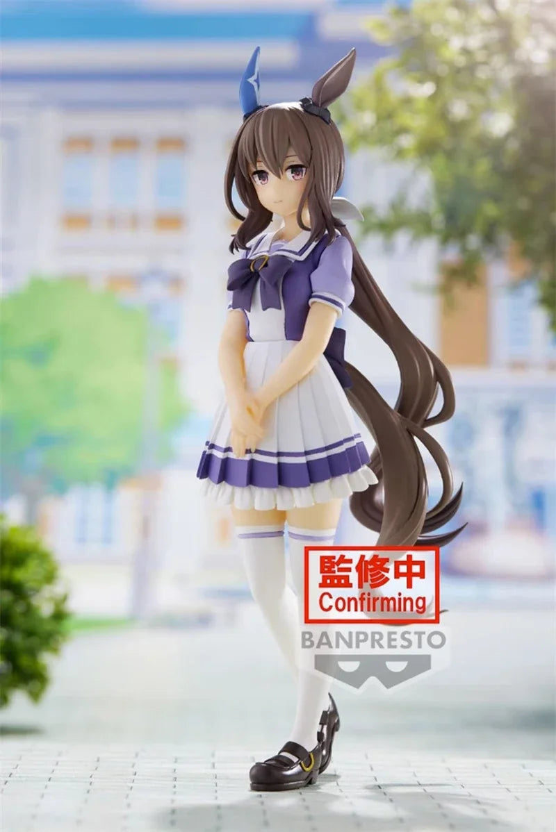 Original Bandai Uma Musume: Pretty Derby Meisho Doto Admire Vega Anime Action Collectible Ornament Model Toys Holiday Gifts 17cm