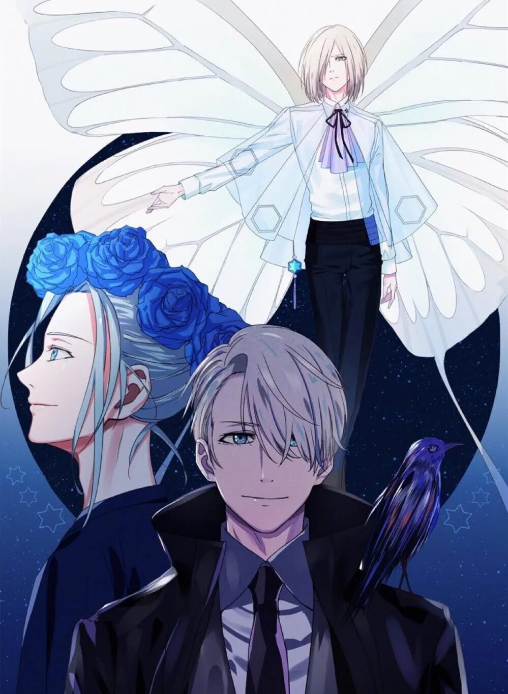 Victor Nikiforov Katsushige Yuuri diamond Painting Anime Wall Art  for Yuri on Ice Fans Home Decor Stylish Wall Decor