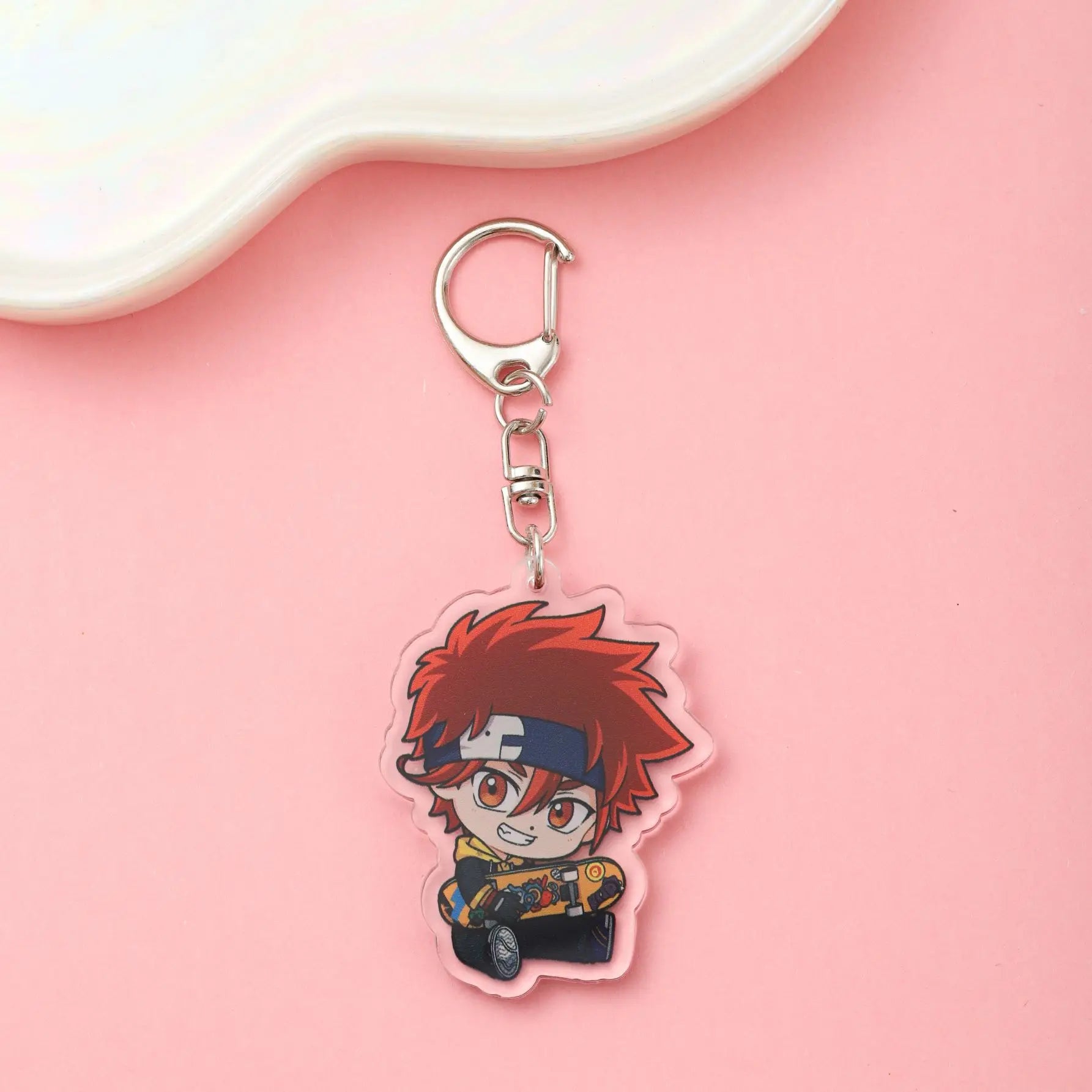 Anime Characters SK8 the Infinity Acrylic Car Keychain Accessories Trendy Bag Charms Backpack Pendant Key Ring Fans Friends Gift