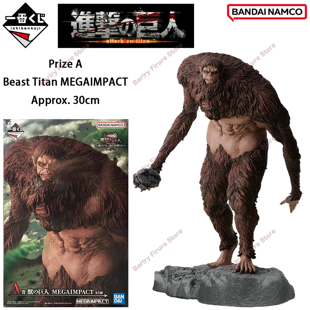 BANDAI Ichiban Kuji Attack on Titan I Will Finish the Beast Titan Levi Anime Figure In Stock Boxed Model Toys Holiday Gifts