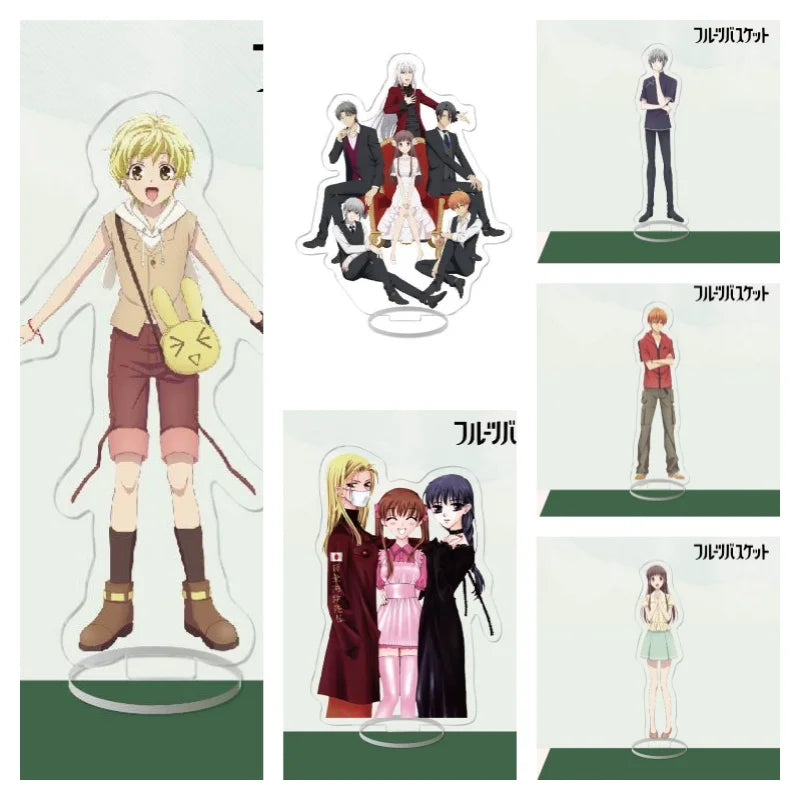 Anime Fruits Basket Honda Tooru Kyou Yuki Momiji Shigure Hatsuharu Saki Ayame Hatori HM Acrylic Model Plate Figure Stand Toy
