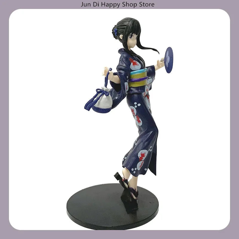 Lycoris Recoil Chisato Nishikigi & Takina Inoue Yukata Summer Kimono 20cm Anime Figure Statue Desktop Decoration Gift