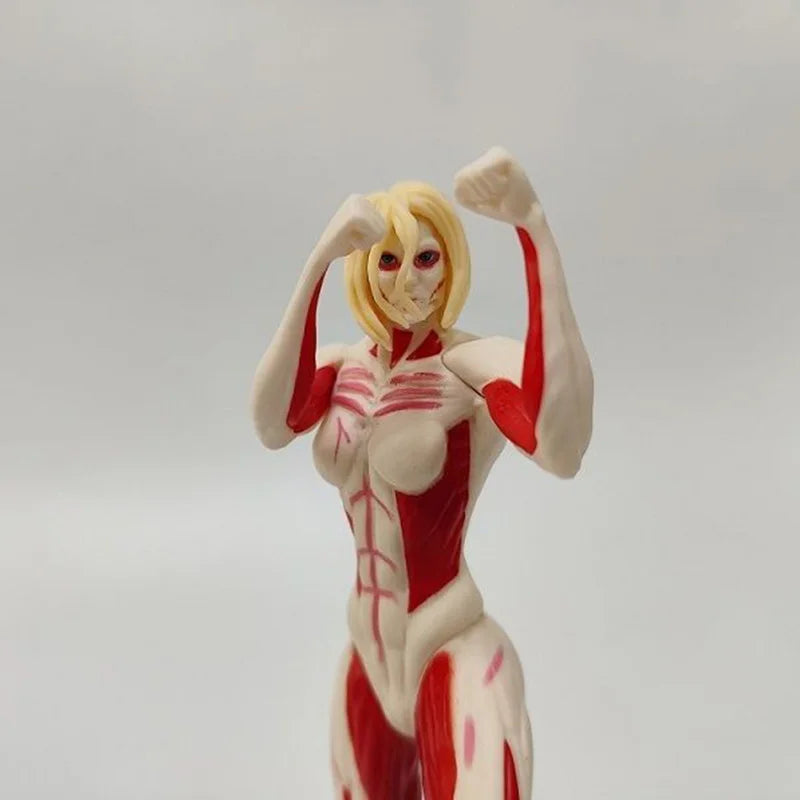 Megata no Kyojin Figurines Anime Attack On Titan Miniatures Ornaments Annie Leonhart PVC Model Doll Toy Manga Garage Kits Figure