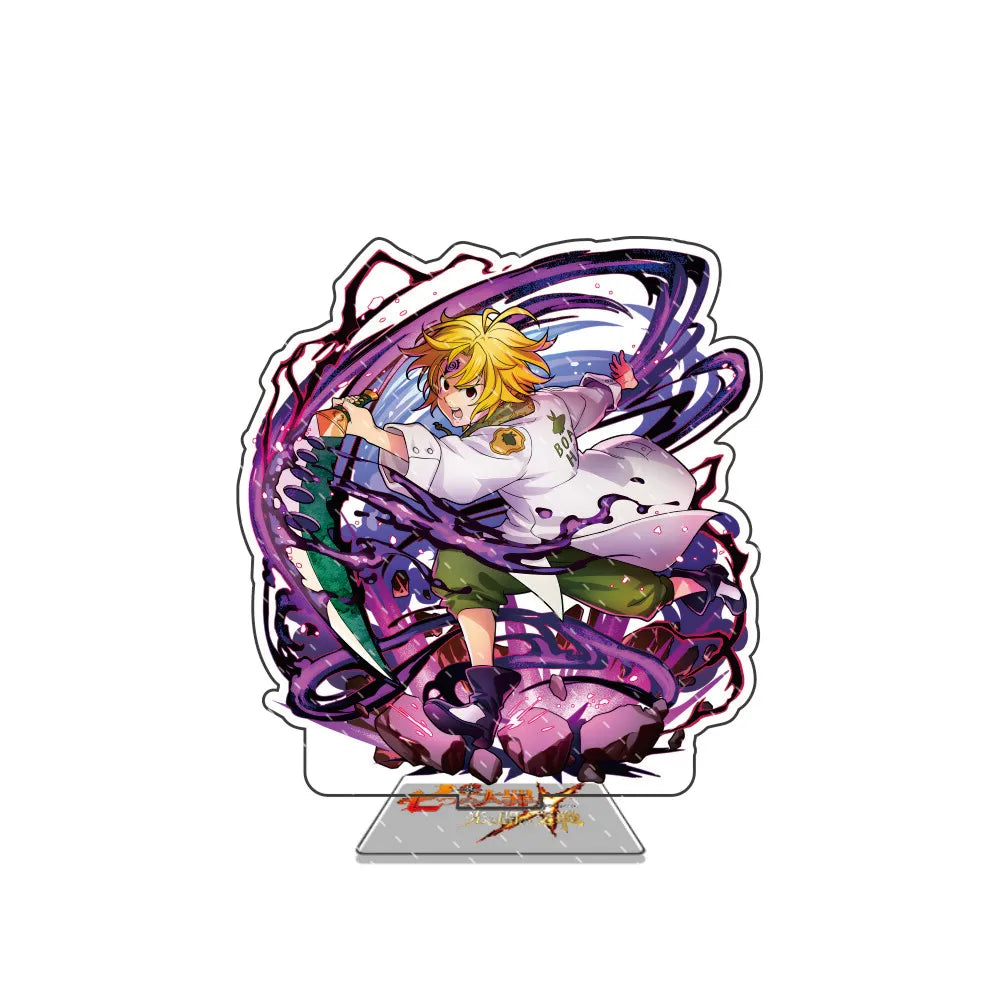 Anime The Seven Deadly Sins 15cm Acrylic Stand Model Figure Cosplay Plate Holder Topper Fans Christmas Desk Decor Gift