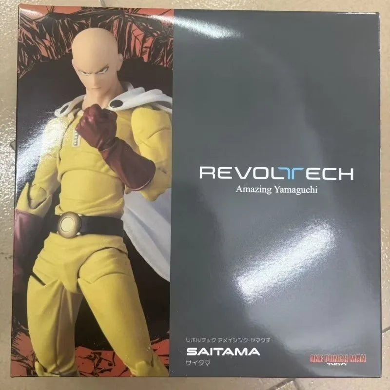 In Stock Kaiyodo One Punch Man Saitama Figure Amazing Yamaguchi Revoltech Saitama Action Figures Collectible Model Toys Gifts
