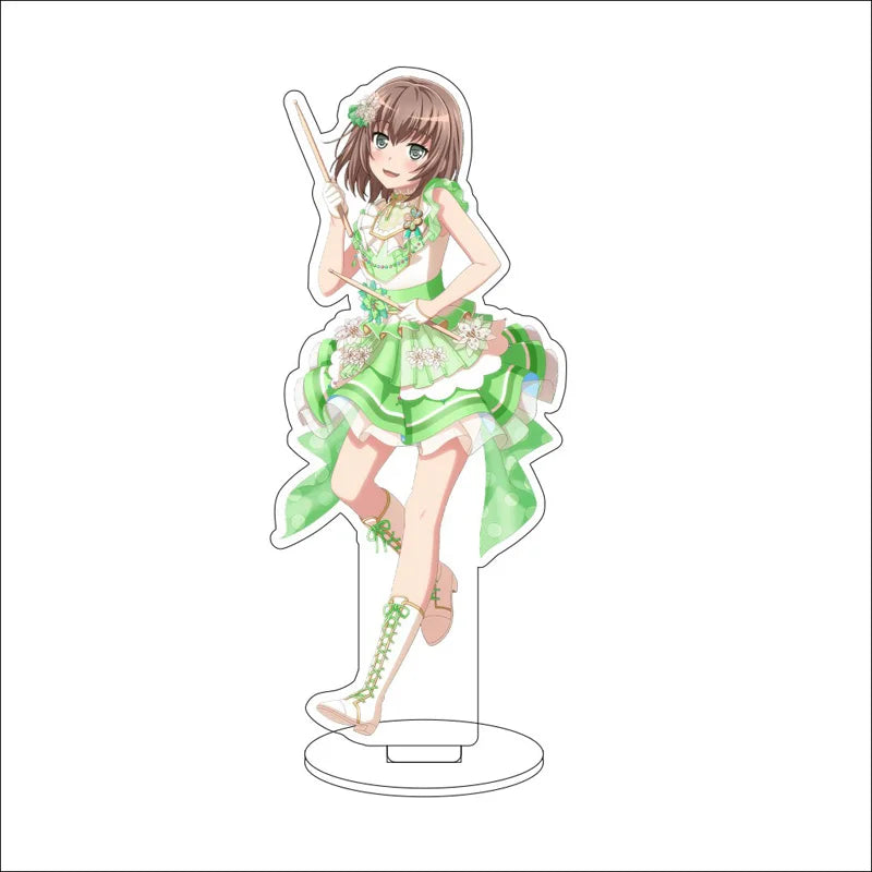Anime BanG Dream! Acrylic Stand Ornaments Kasumi Toyama Ran Mitake Aya Maruyama Yukina Minato Figure Stand Halloween Gifts
