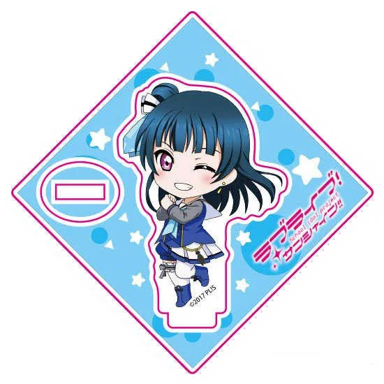 Fans Gifts Popular Anime LoveLive! Sunshine!!HD characters Mini Acrylic Stand Desktop Ornament birthday present Series About10cm