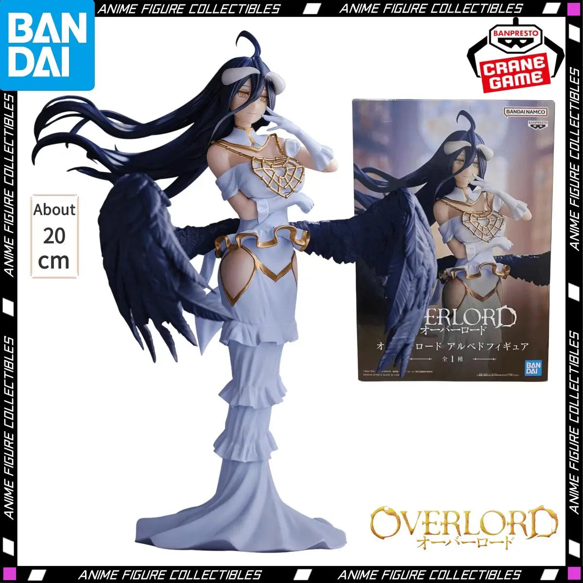BANDAI NAMCO BANPRESTO Albedo Figure Overlord Anime Action Figures PVC Model Collectible Toys Gifts In Stock Genuine Original