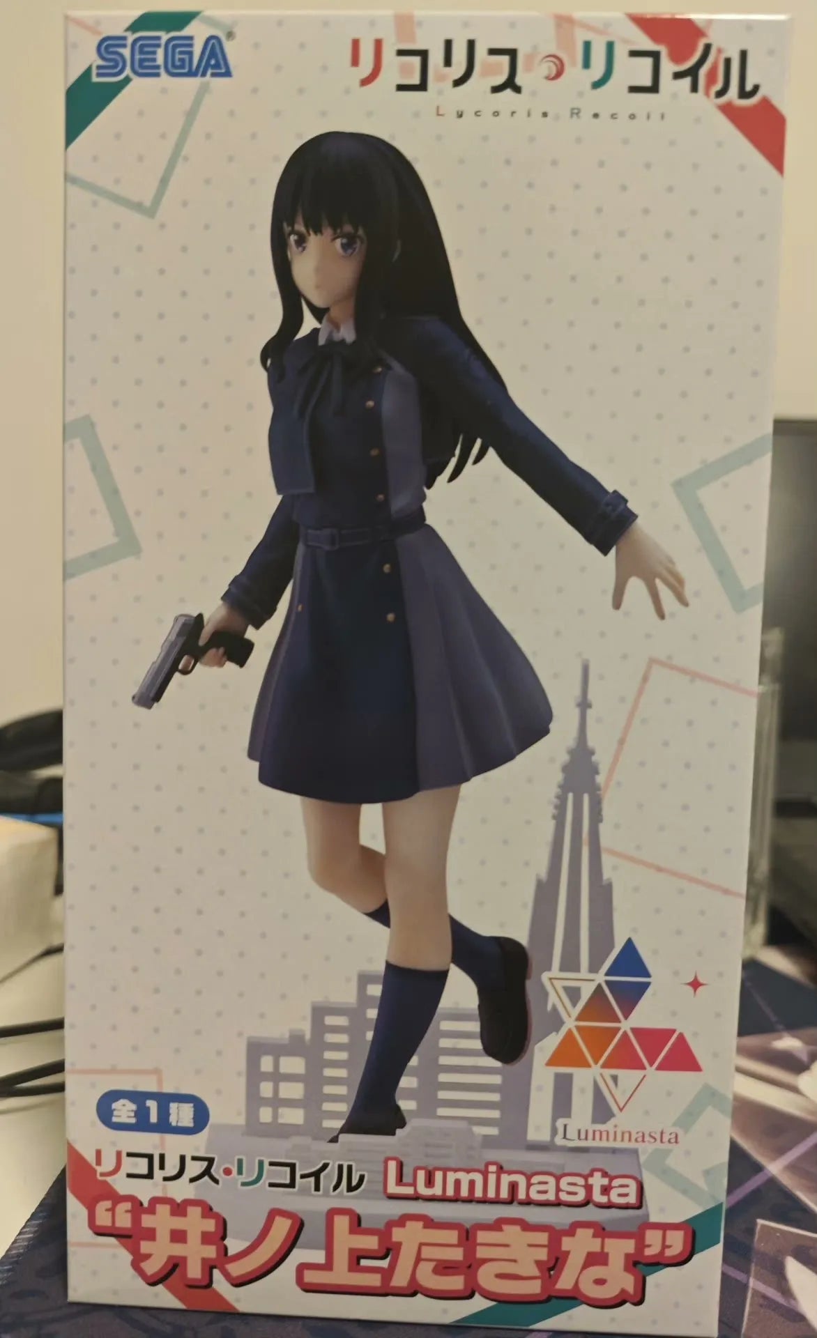 Sega Luminasta Lycoris Recoil Nishikigi Chisato Inoue Takina Wafuku Travel Ver. Pvc Anime Action Figures Model Collection Toys