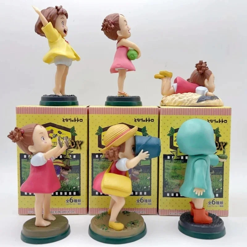 New Arrival  Anime Cute Movie Character Fireflies Girl And Ponyo Pvc Figure Model Desktop Decoration Kids Toys Birthday Gifts