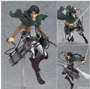 Figma Attack on Titan Levi Squad Action Figure Set - Captain Sanli Allen Collectible Garage Kit for Adult Toys And Hobbies