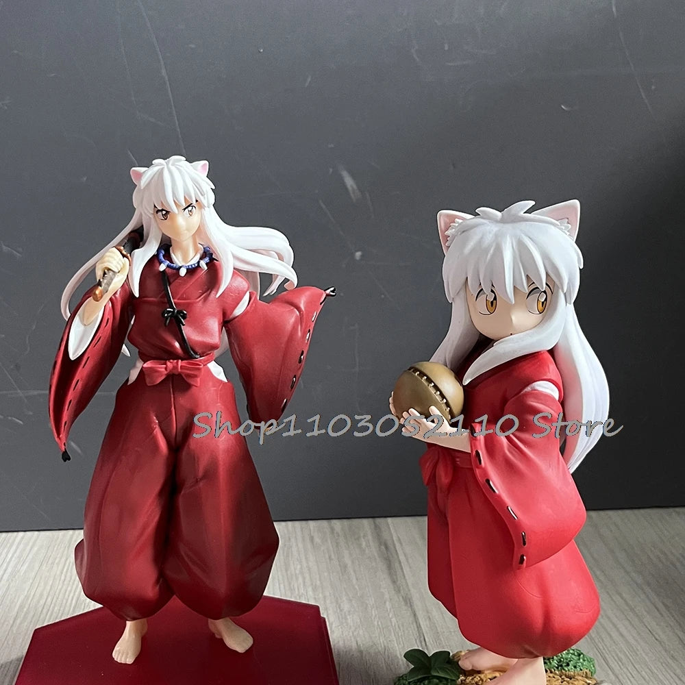Anime InuYasha Sesshoumaru Figure Childhood Sesshoumaru Standing Pose Model Doll Christmas Helloween Gifts