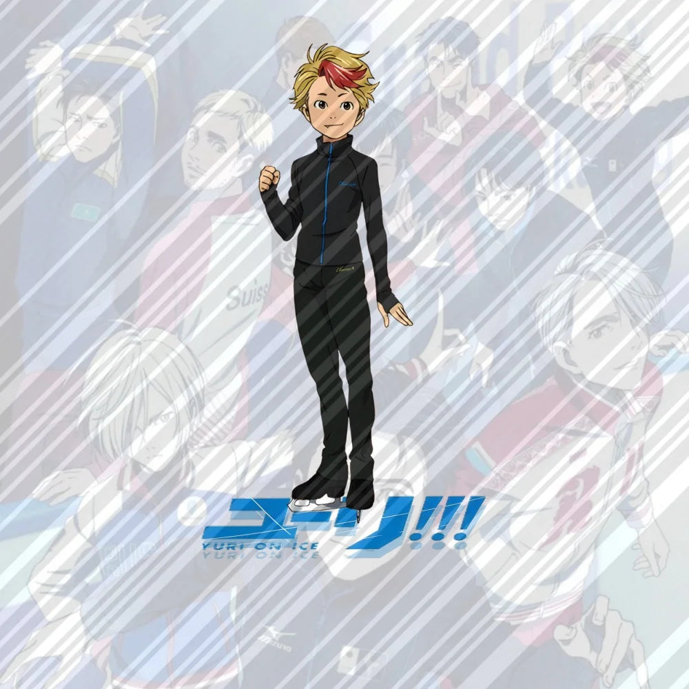 15CM NEW Anime Yuri on Ice Acrylic Stand Model Cosplay Charm Characters Ornament Accessories Goods Collection Christmas Gifts