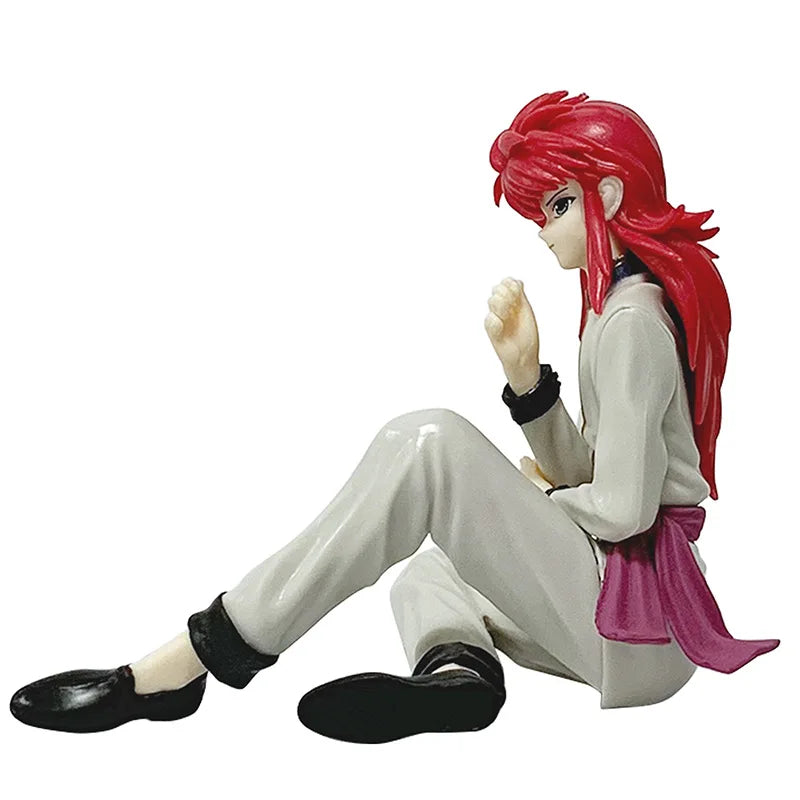 Figura de Anime YuYu Hakusho de 8cm, figura de acción de Urameshi Yusuke, figura de tapón de fideos Kurama, colección de PVC par
