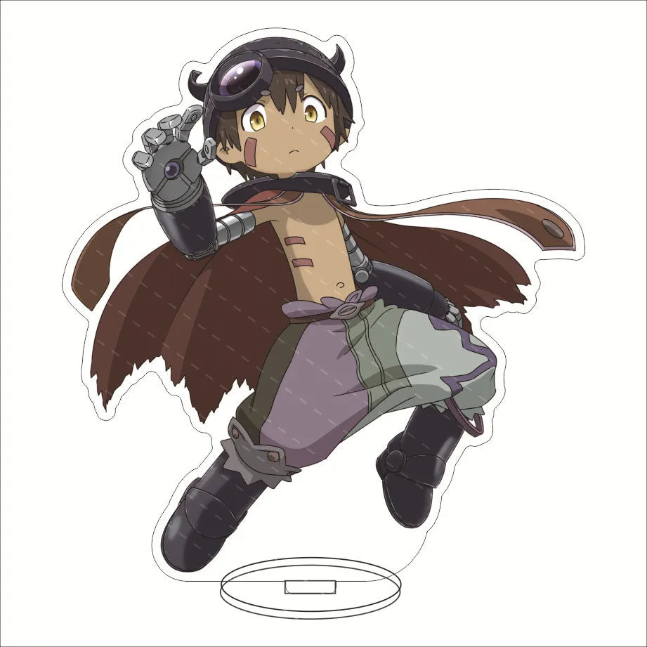 Made In Abyss Anime Acrylic Stand Model Figures Riko Nanachi Cosplay Creative Model Plate Desk Decor Cute Standing Sign Gifts