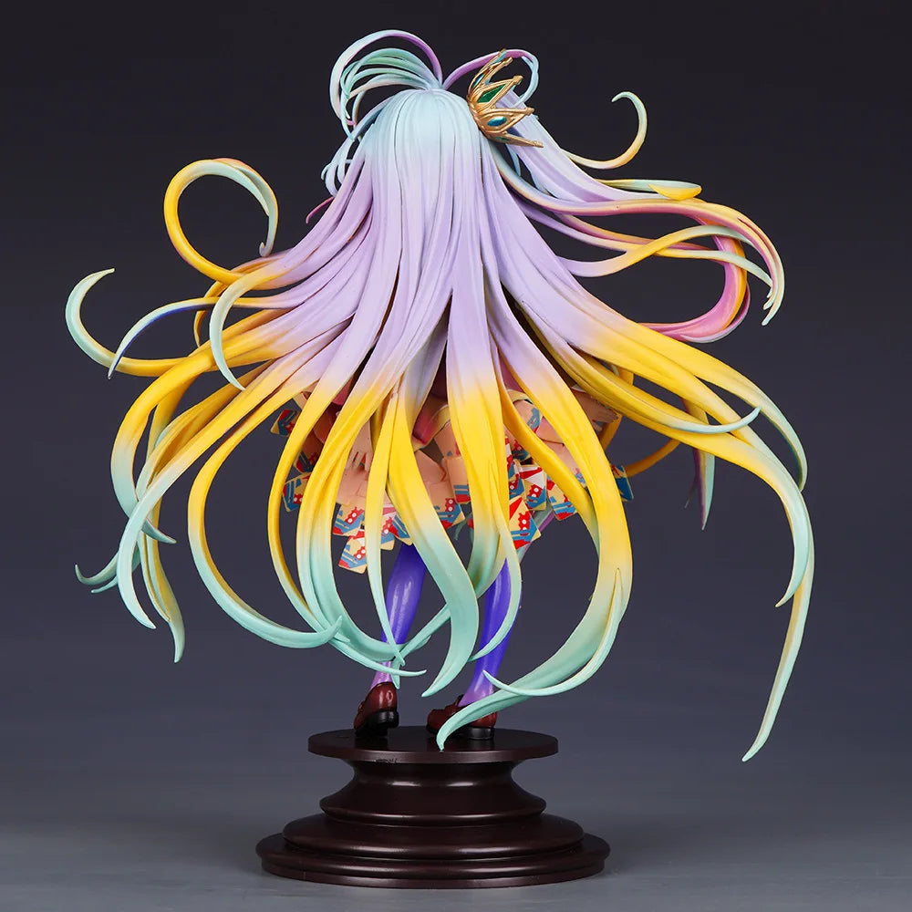28CM No Game No Life Shiro 1/7 Yuu Kamiya Art Works GSC Girls Toys Anime PVC Action Figure Game Collectible Model Gift