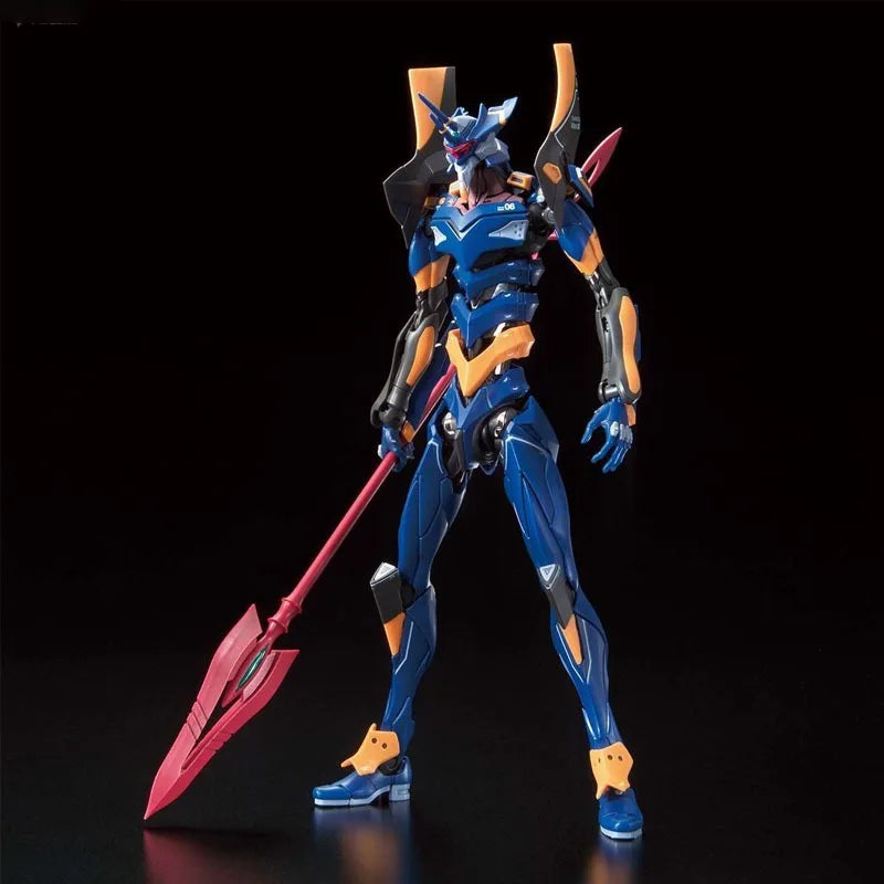 Bandai Genuine RG EVANGELION UNIT-00/01/02/03/04/06/08a WEAPO SET Anime Action Figure Collectible Assembly Model Toys Children