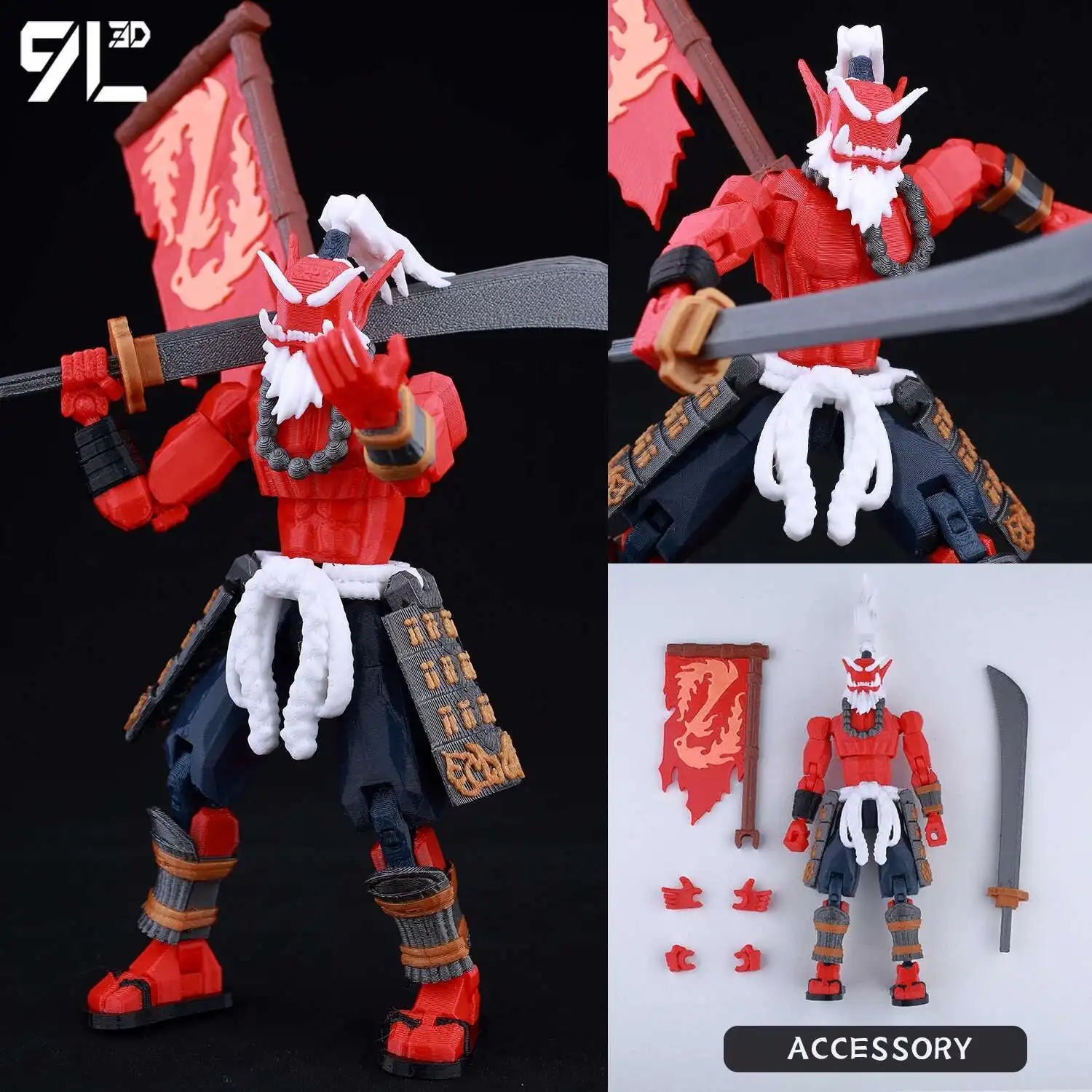 9L3D Printed Lucky Dummy 13 One-Punch Man 3D Action Figure, Multi-Jointed Poseable Anime Model, Collectible Gift for Fans