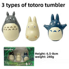 3-6Pcs/Set My Neighbor Totoro Anime Figure Q Version Totoro Tumbler Figure Ornaments Table Decoration Toys Kids Xmas Gifts