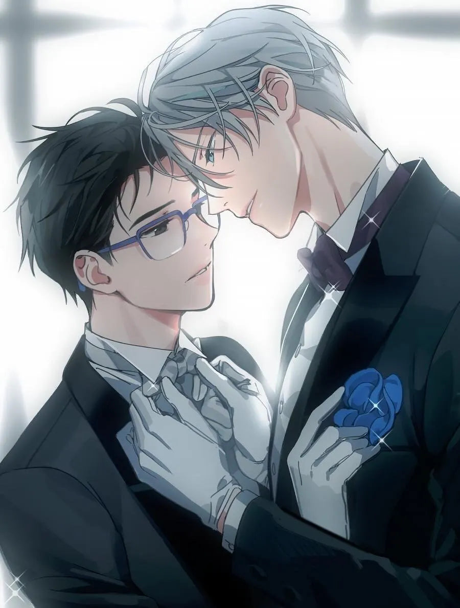 Victor Nikiforov Katsushige Yuuri diamond Painting Anime Wall Art  for Yuri on Ice Fans Home Decor Stylish Wall Decor