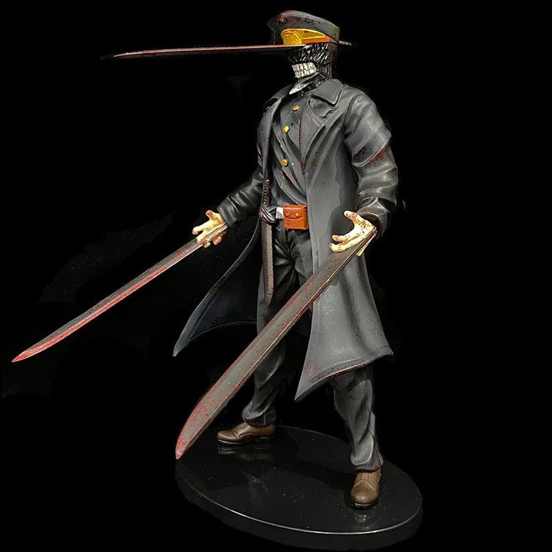 New Chainsaw Man Kantana Man And Denji Pochita Anime Figure Model Statue Boys Collection Desktop Decoration Ornament Toys Gifts