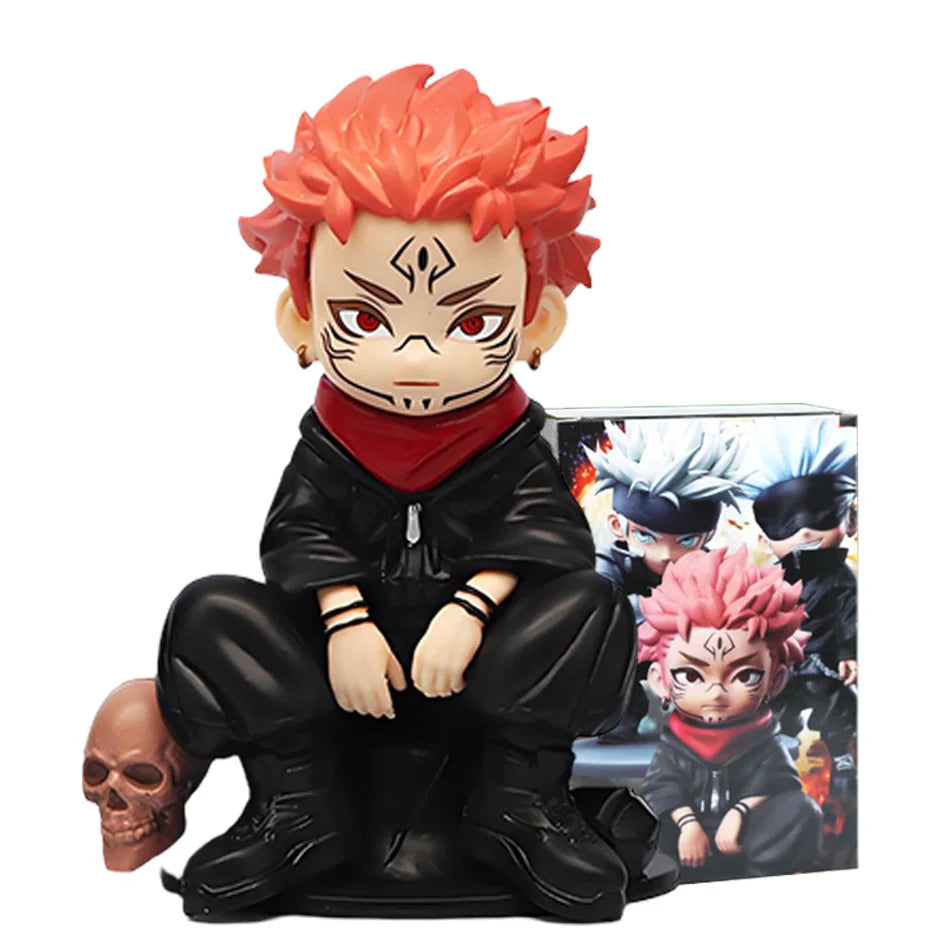 Anime Jujutsu Kaisen Figure Yuta Okkotsu Itadori Yuji Gojo Satori Fushiguro Megumi Kugisaki Toy Car Decoration PVC Model Gift