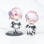 6pcs/set Re:life in a different world from zero Ram Rem Emilia Cute  Figure Toys for Girls