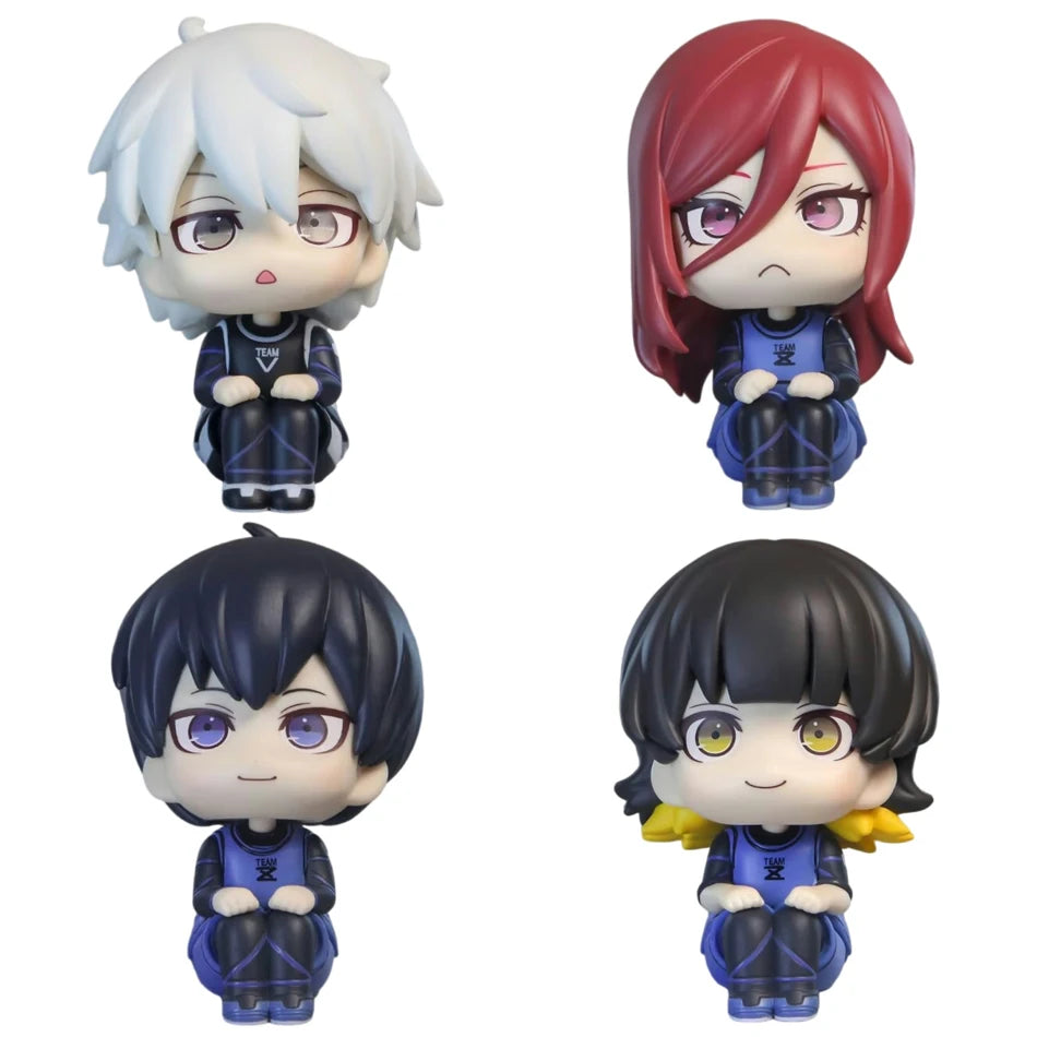 BLUE LOCK Action Figures Isagi Yoichi Bachira Meguru Anime Figure Q Version Figurine Collectible Model Children Toys Doll Gifts